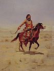 Charles Marion Russell Canvas Paintings - Indian Rider
